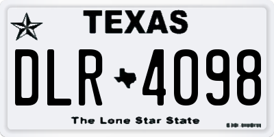 TX license plate DLR4098
