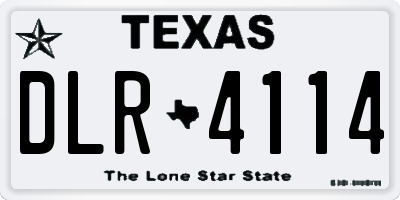 TX license plate DLR4114