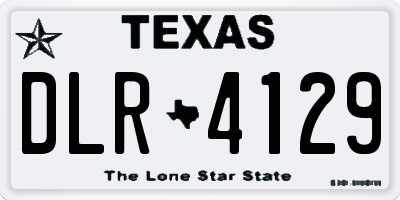 TX license plate DLR4129