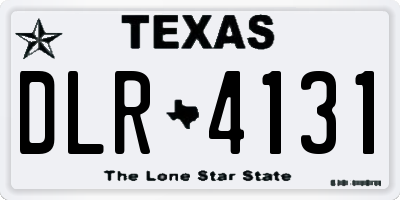 TX license plate DLR4131
