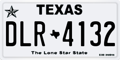TX license plate DLR4132