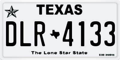 TX license plate DLR4133