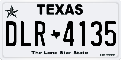 TX license plate DLR4135