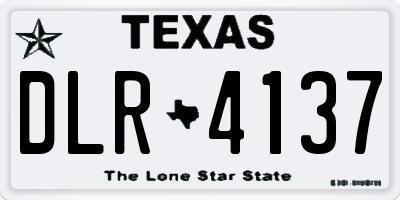 TX license plate DLR4137