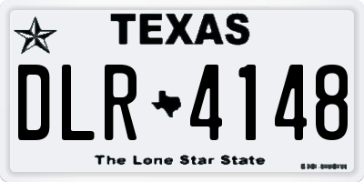 TX license plate DLR4148