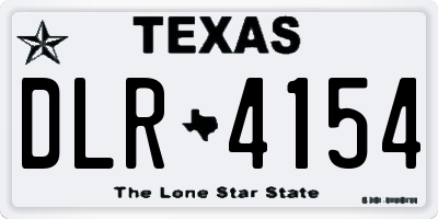 TX license plate DLR4154