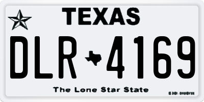 TX license plate DLR4169