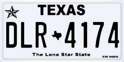TX license plate DLR4174