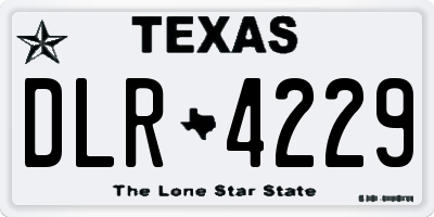 TX license plate DLR4229