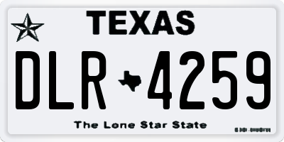 TX license plate DLR4259