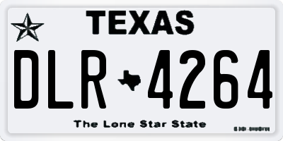 TX license plate DLR4264