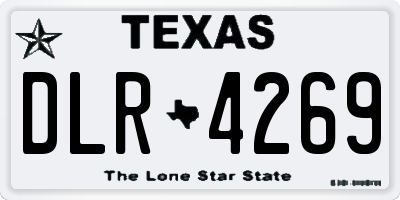 TX license plate DLR4269