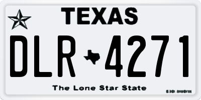 TX license plate DLR4271