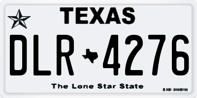 TX license plate DLR4276