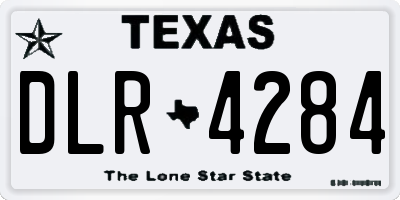 TX license plate DLR4284
