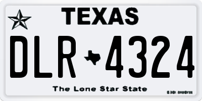 TX license plate DLR4324
