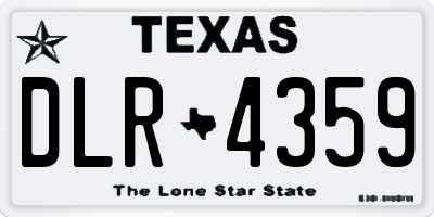 TX license plate DLR4359