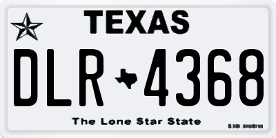 TX license plate DLR4368