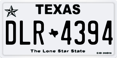 TX license plate DLR4394