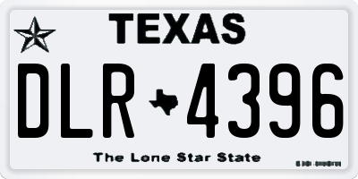TX license plate DLR4396