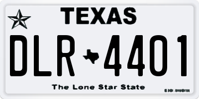 TX license plate DLR4401