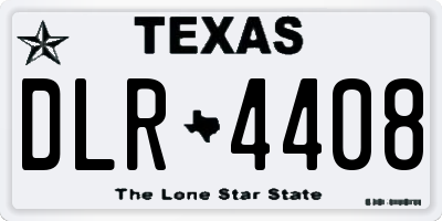 TX license plate DLR4408