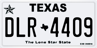 TX license plate DLR4409