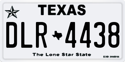 TX license plate DLR4438