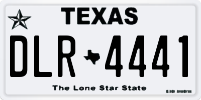 TX license plate DLR4441