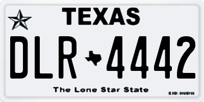 TX license plate DLR4442