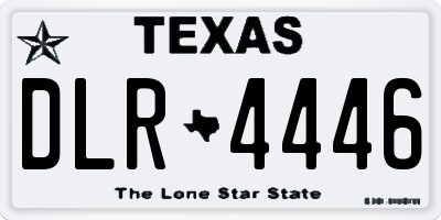 TX license plate DLR4446