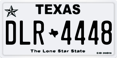 TX license plate DLR4448