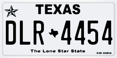 TX license plate DLR4454