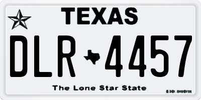 TX license plate DLR4457