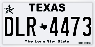 TX license plate DLR4473