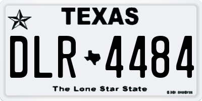 TX license plate DLR4484