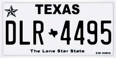 TX license plate DLR4495