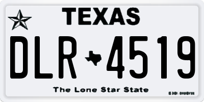 TX license plate DLR4519