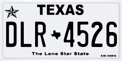 TX license plate DLR4526