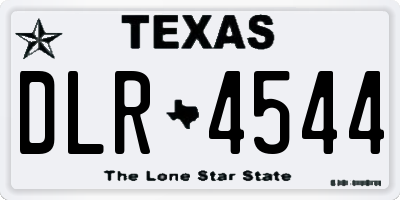 TX license plate DLR4544