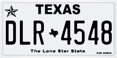 TX license plate DLR4548