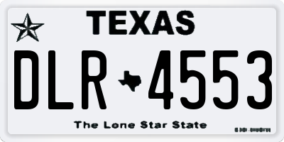 TX license plate DLR4553