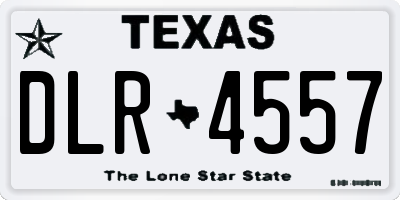 TX license plate DLR4557