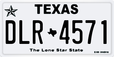 TX license plate DLR4571