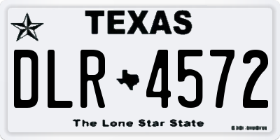 TX license plate DLR4572