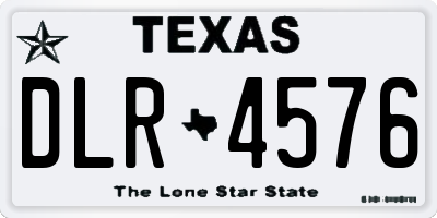 TX license plate DLR4576