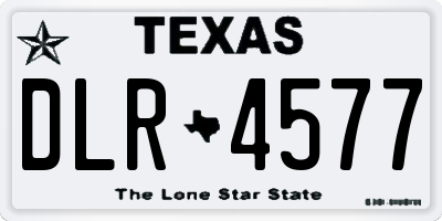 TX license plate DLR4577