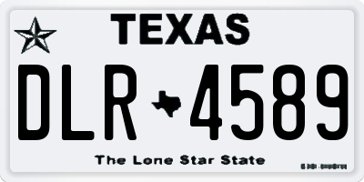 TX license plate DLR4589