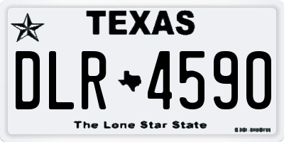 TX license plate DLR4590