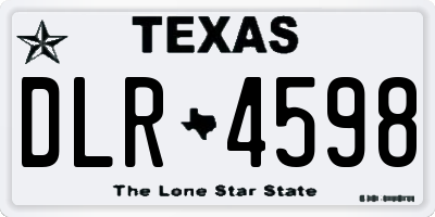 TX license plate DLR4598